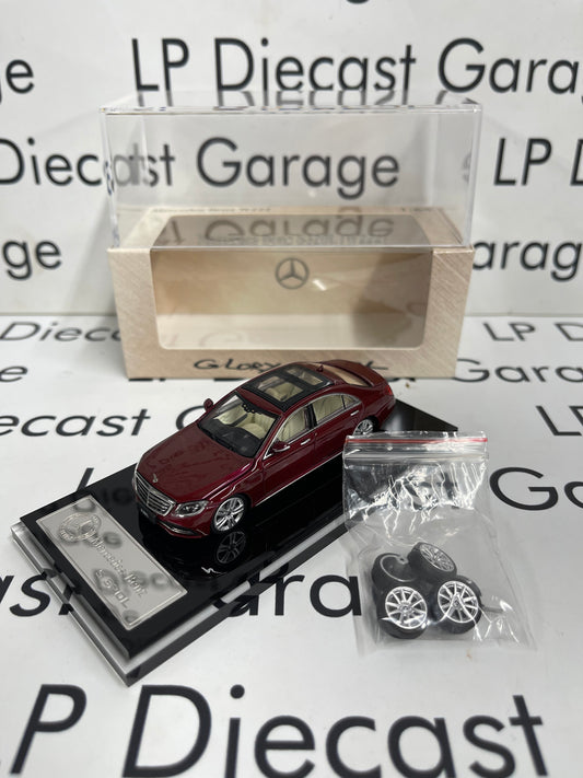 GLORY MODEL 2019 Mercedes Benz S320L W222 Red 1:64 Diecast Ghost Player