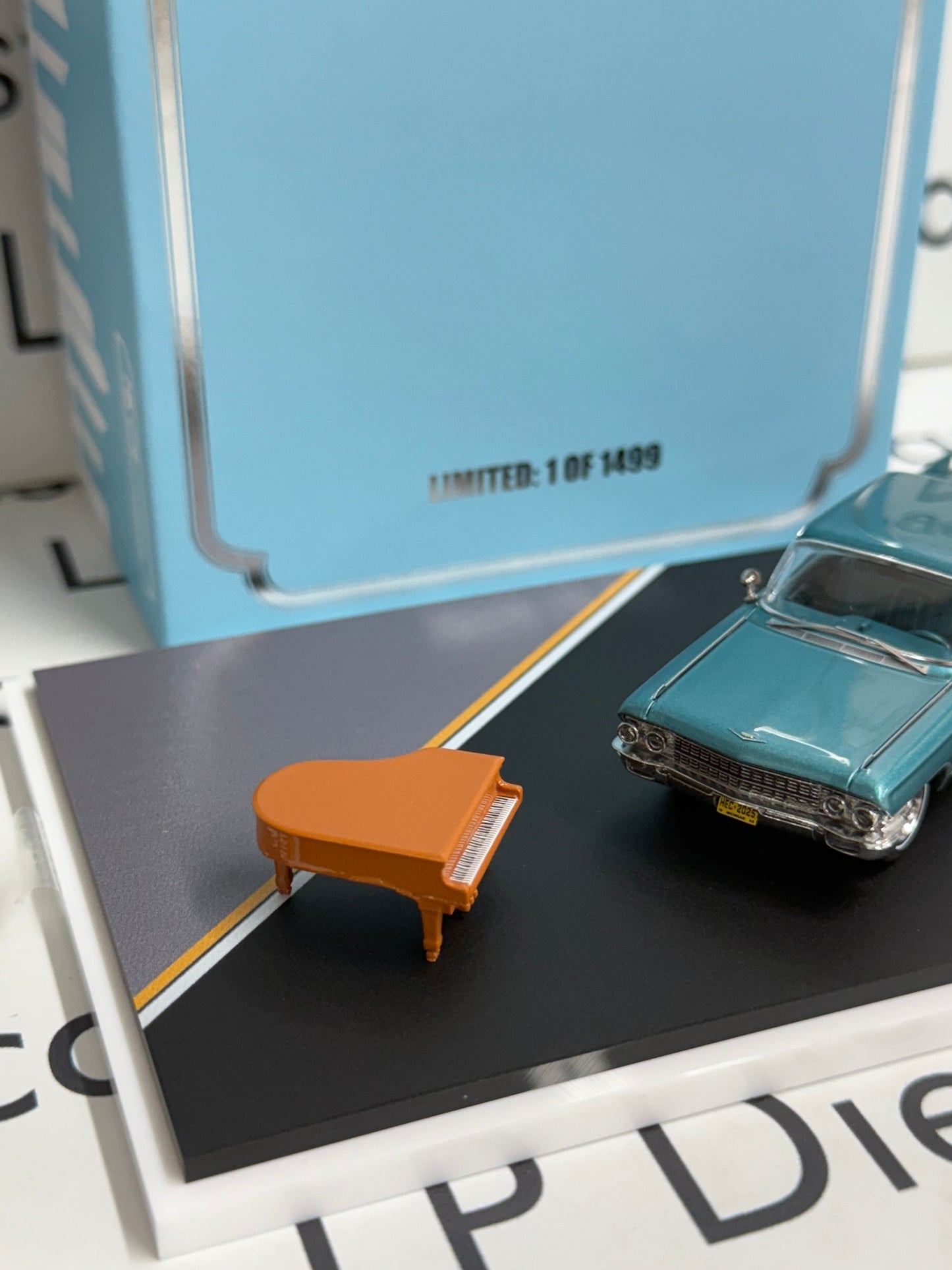 MK Miniatures 1962 Cadillac Deville Blue HEC Exclusive 1:64 Diecast