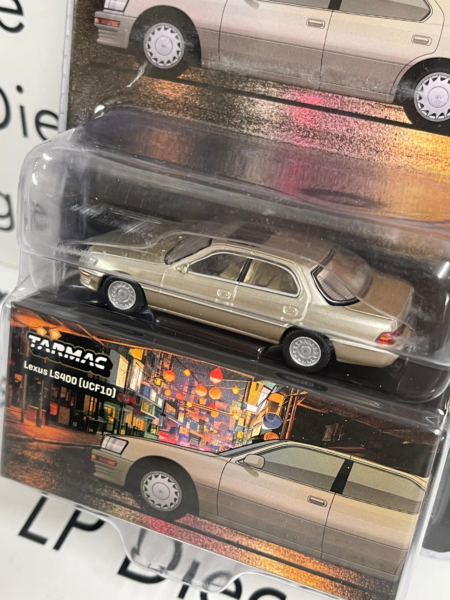 TARMAC WORKS 1994 Lexus LS400 Champagne Beige 1:64 Diecast MiJo