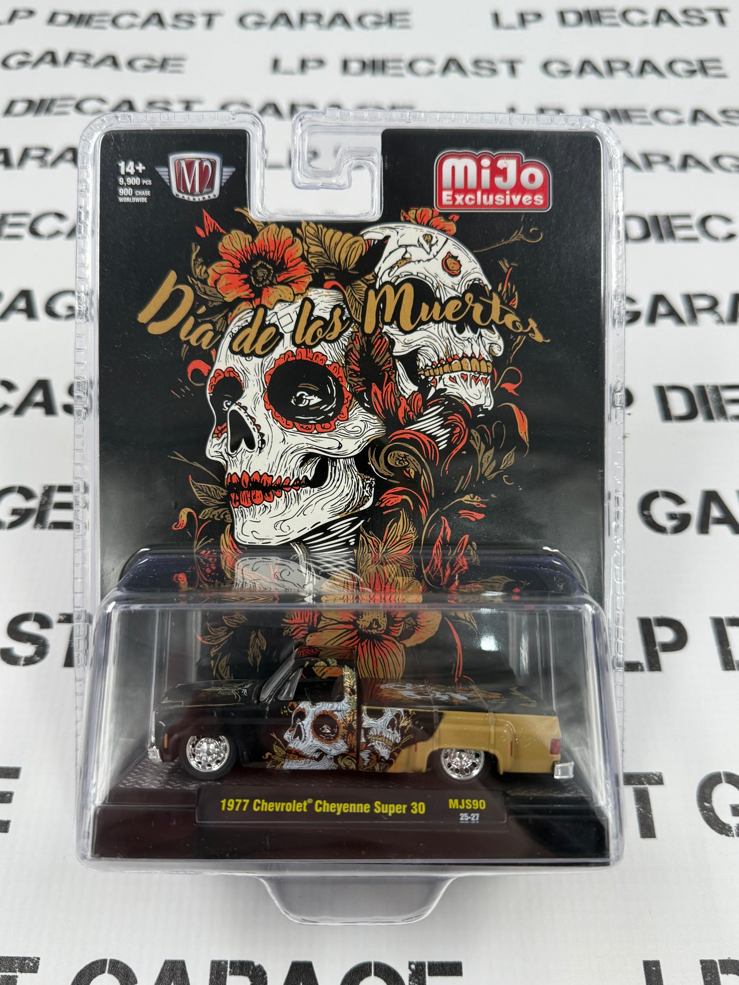 M2 1977 Chevrolet Cheyenne Super 30 Dia De Los Muertos 1:64 Diecast MiJo