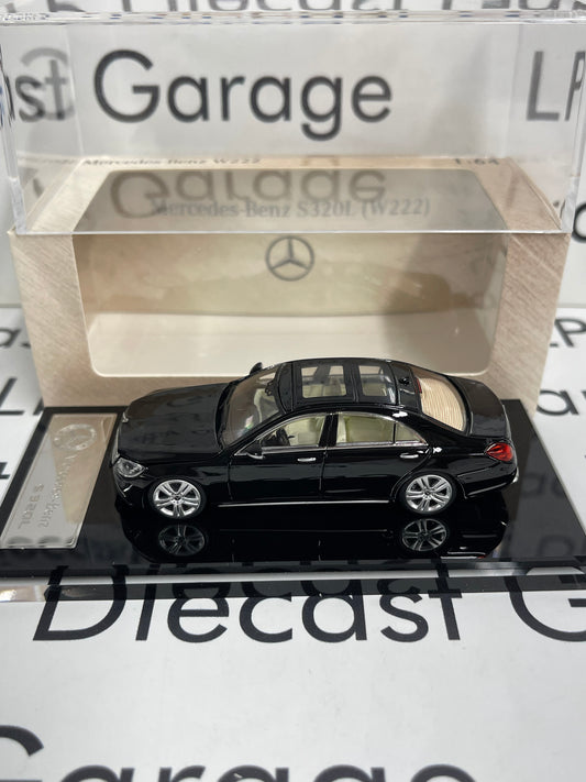 GLORY MODEL 2019 Mercedes Benz S320L W222 Black 1:64 Diecast Ghost Player