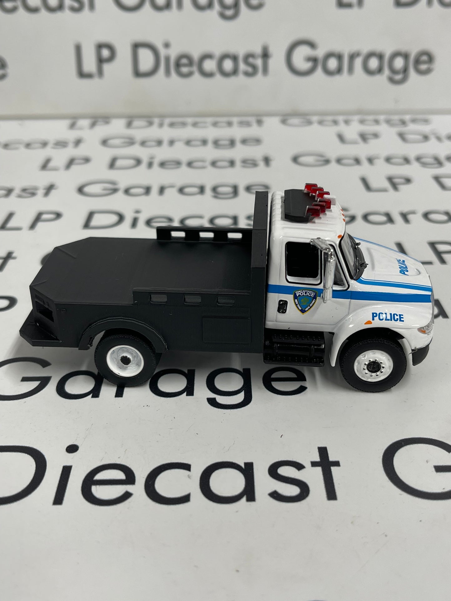 3D Printed Customs Black Flatbed Fits Greenlight International Durastar 1:64 Diecast Trucks