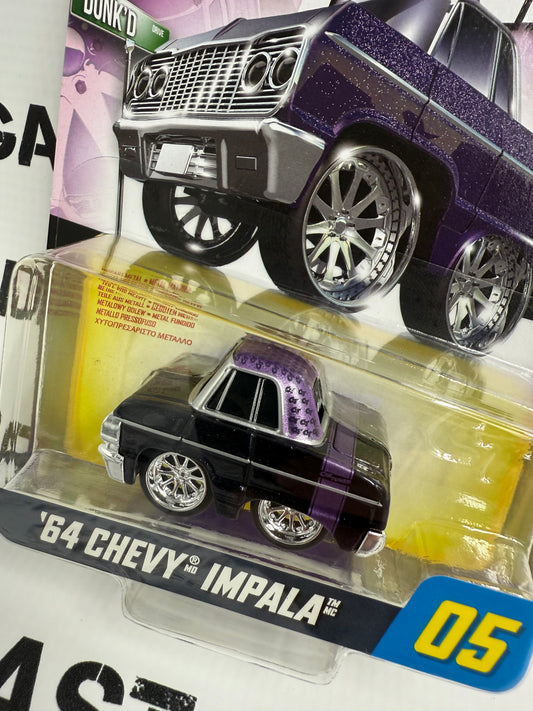 CARTUNED '64 Chevy Impala Purple 1:64 Diecast Series 3
