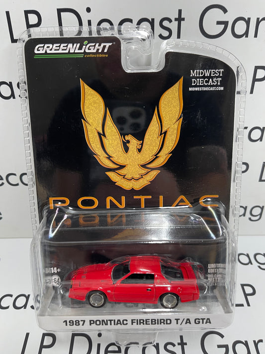 GREENLIGHT 1987 Pontiac Firebird T/A GTA Red 1:64 Diecast Midwest Exclusive