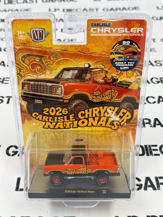 M2 1978 Dodge 150 Power Wagon Carlisle Chrysler Nationals 2026 1:64 Diecast