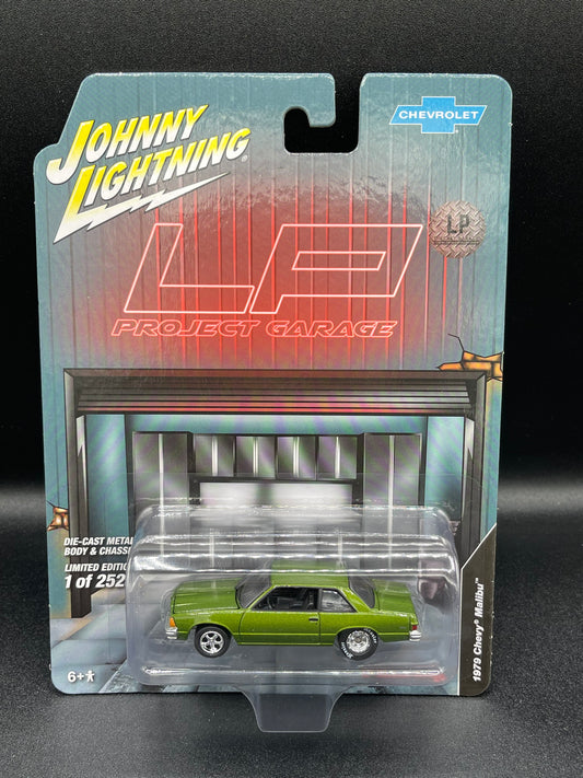 JOHNNY LIGHTNING 1979 Chevrolet Malibu Jungle Green LP Exclusive 1:64 Diecast Promo