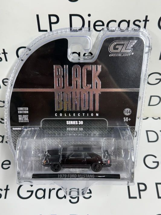 GREENLIGHT 1979 Ford Mustang Hatchback 1:64 Diecast Black Bandit