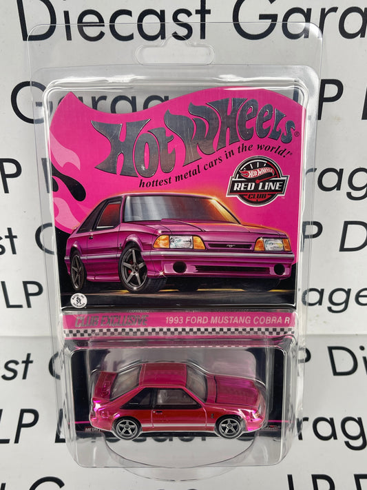 HOT WHEELS 1993 Ford Mustang Cobra R RLC Club Car Pink Party 1:64 Diecast