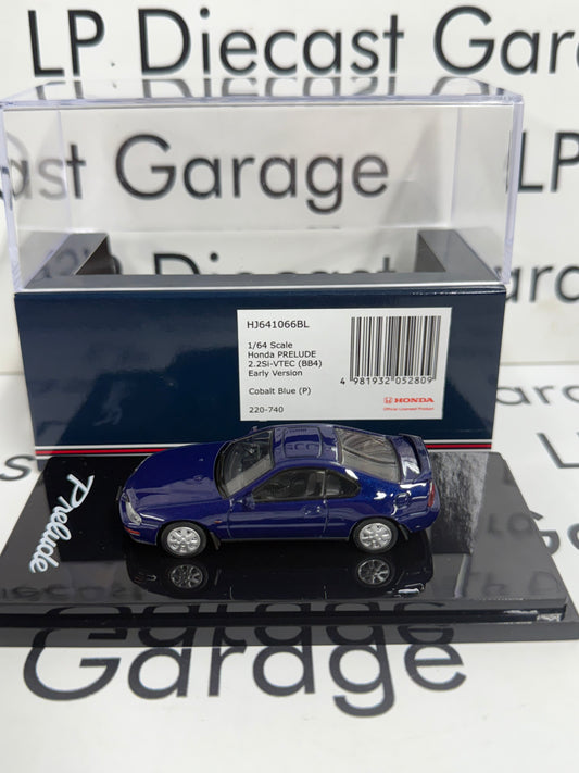 HOBBY JAPAN Honda Prelude 2.2Si VTEC BB4 Cobalt Blue 1:64 Diecast