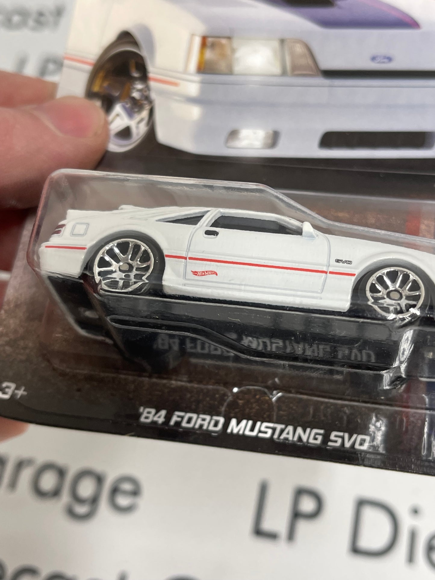 HOT WHEELS '84 Ford Mustang SVO White 1:64 Diecast 60 Years