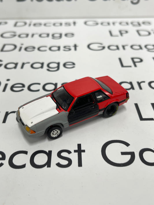 GREENLIGHT 1987 Ford Mustang LX Project Car Red with Primer 1:64 Diecast *LOOSE* Flaws