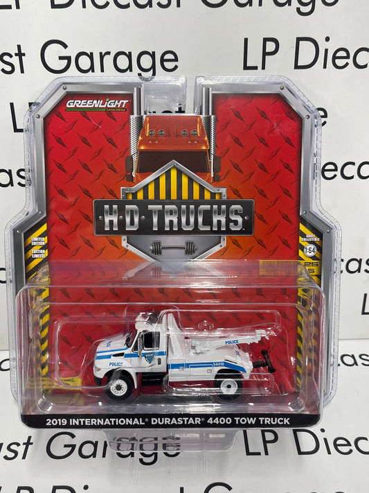 GREENLIGHT 2019 International Durastar 4400 Tow Truck NJ NY Police 1:64 Diecast HD Trucks