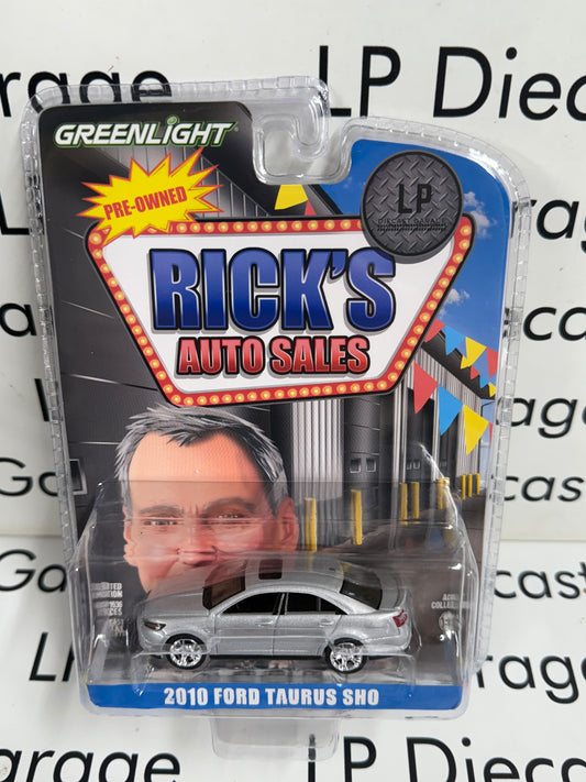 GREENLIGHT 2010 Ford Taurus SHO Silver LP Exclusive 1:64 Diecast Ricks Auto Sales