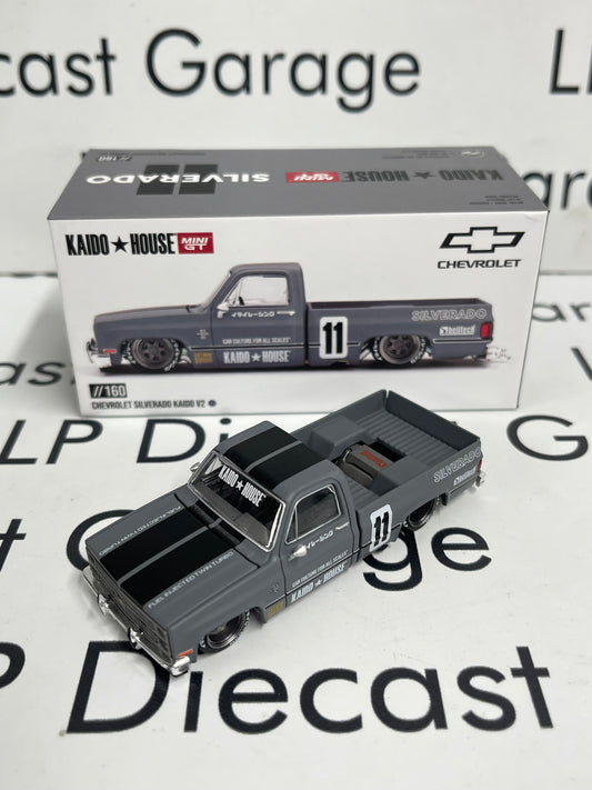 MINI GT KAIDO HOUSE Chevrolet Silverado Kaido V2 Grey 1:64 Diecast