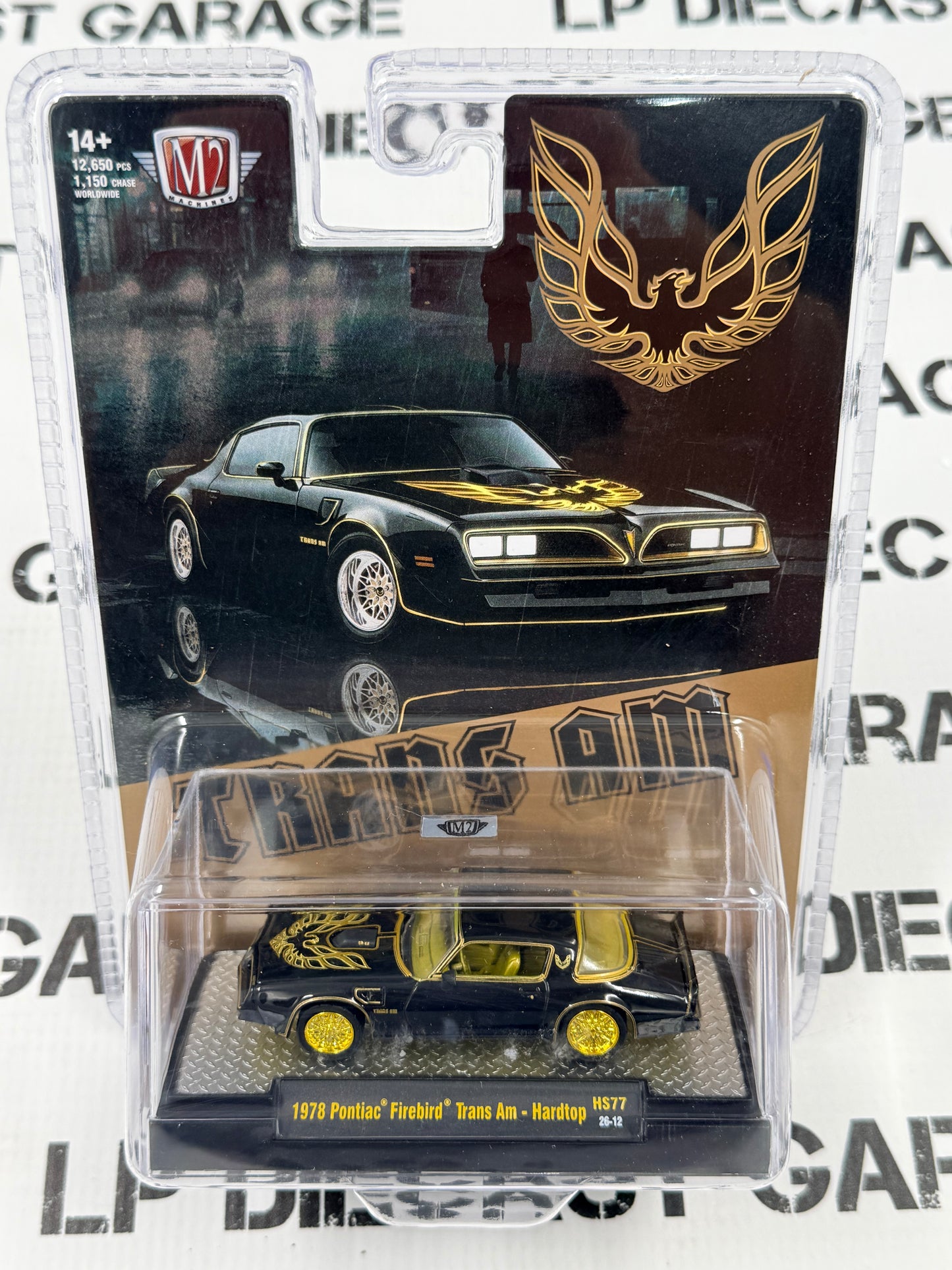 CHASE M2 1978 Pontiac Firebird Trans Am Bandit Black 1:64 Diecast