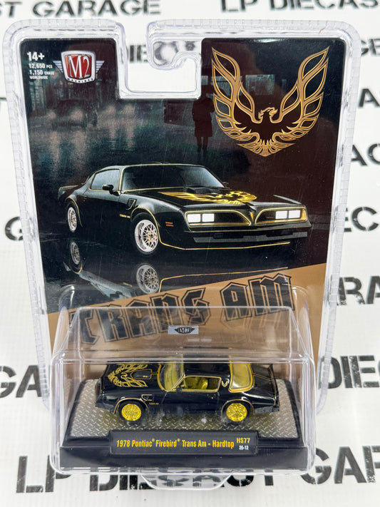 CHASE M2 1978 Pontiac Firebird Trans Am Bandit Black 1:64 Diecast