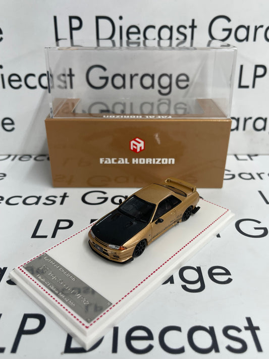 FACAL HORIZON Nissan Skyline GT-R Top Secret VR32 Gold 1:64 Diecast Ghost Player