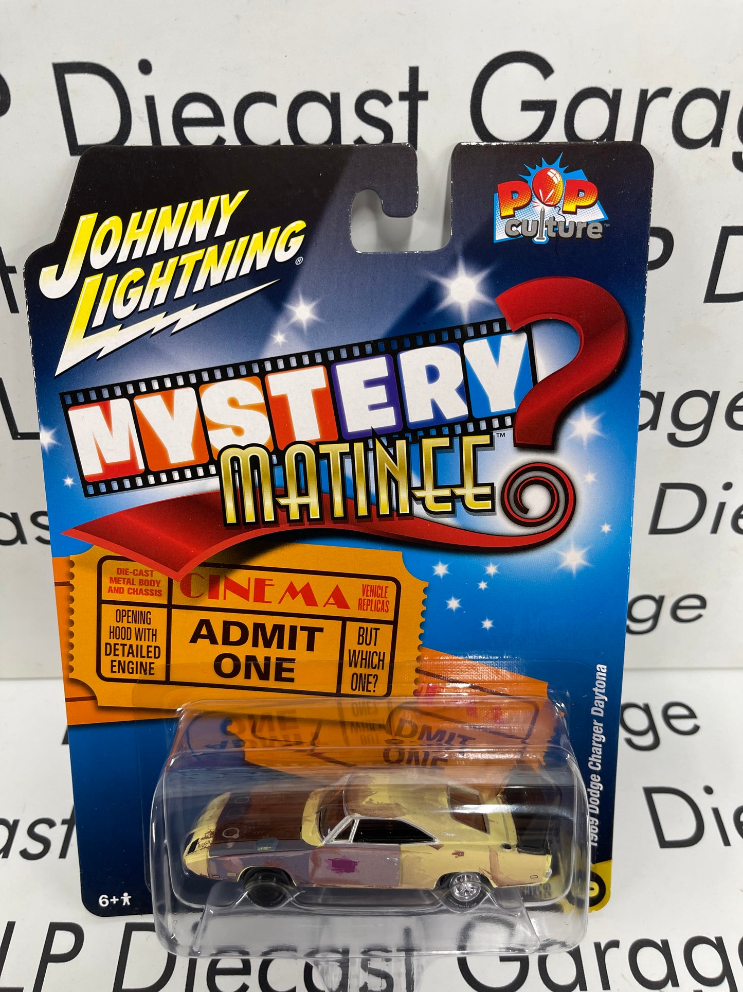 JOHNNY LIGHTNING 1969 Dodge Charger Daytona Joe Dirt 1:64 Diecast Pop Culture