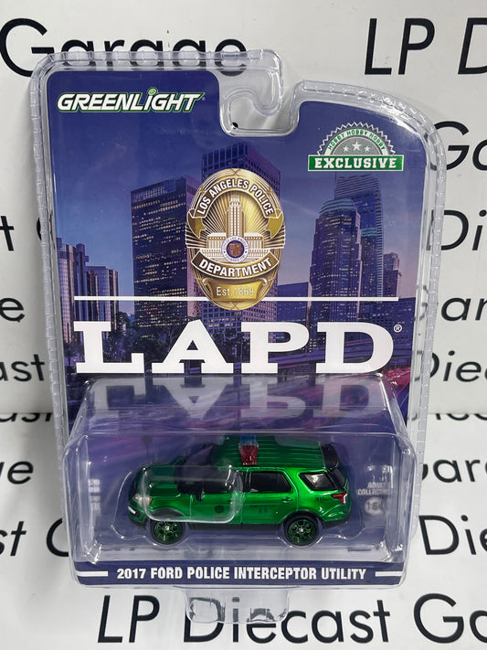 CHROME CHASE GREENLIGHT 2017 Ford Police Utility LAPD 1:64 Diecast