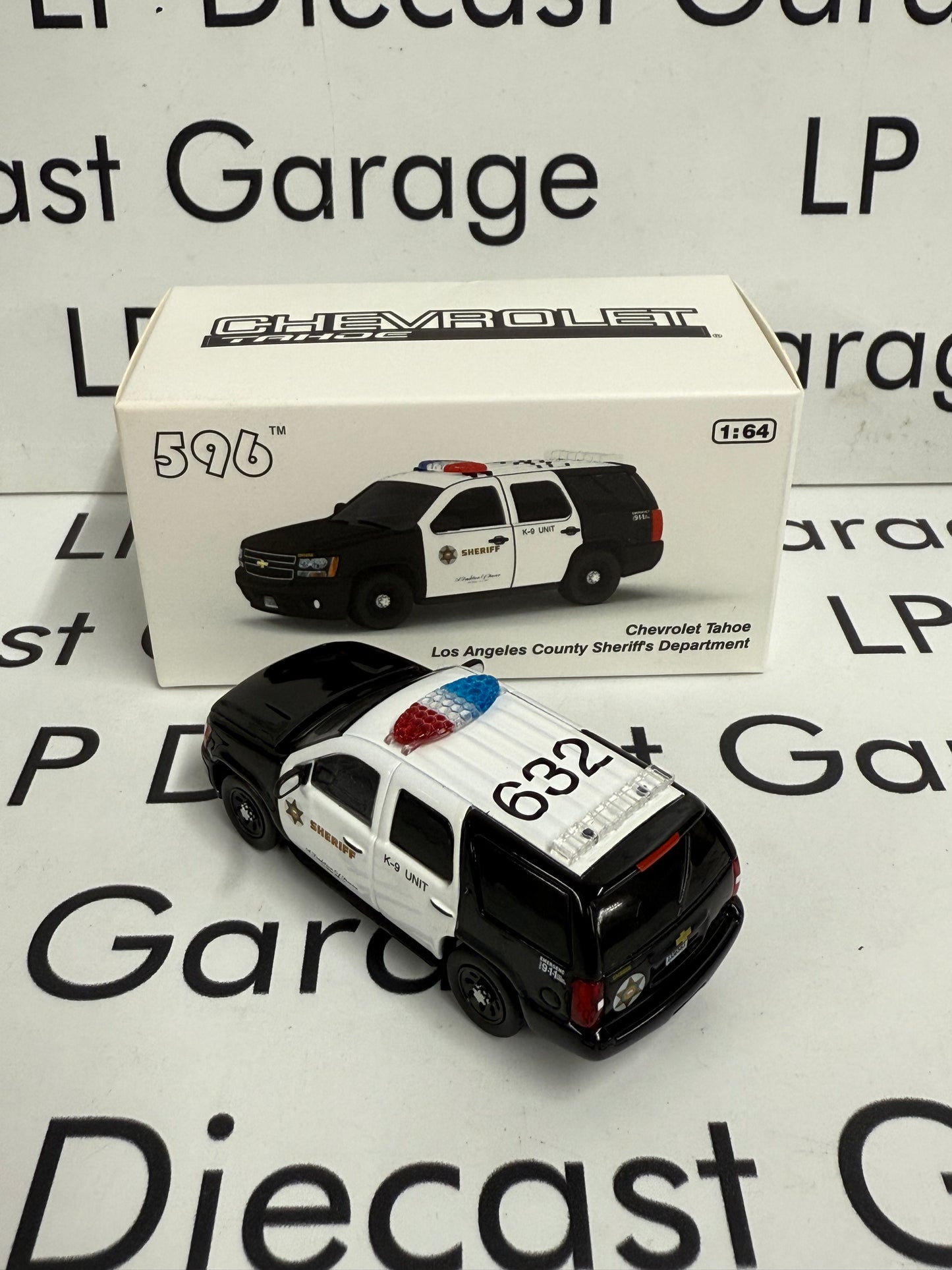 596 Model Chevrolet Tahoe LAPD Sheriff Police 1:64 Diecast