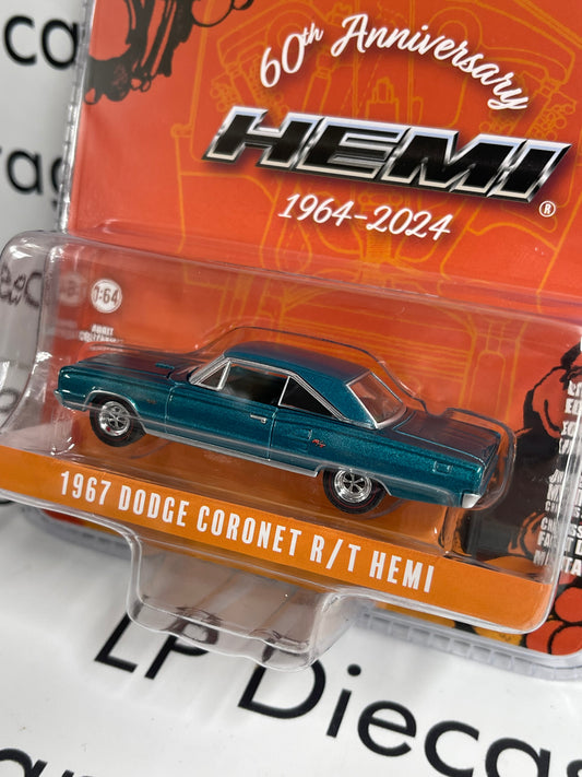 GREENLIGHT 1967 Dodge Coronet R/T Hemi 60 Years 1:64 Diecast