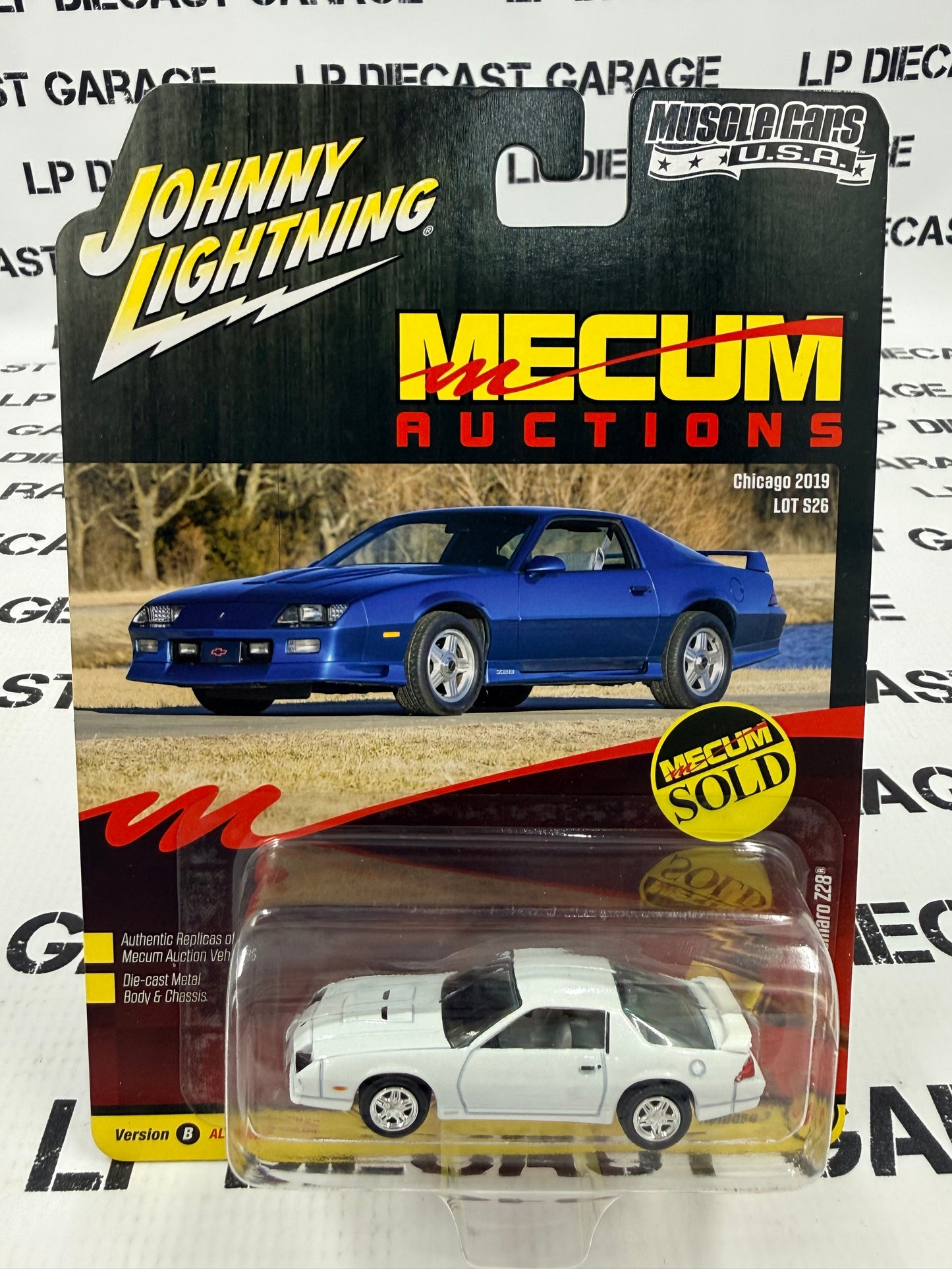 CHASE JOHNNY WHITE LIGHTNING 1992 Chevrolet Camaro Z28 1:64 Diecast Mecum