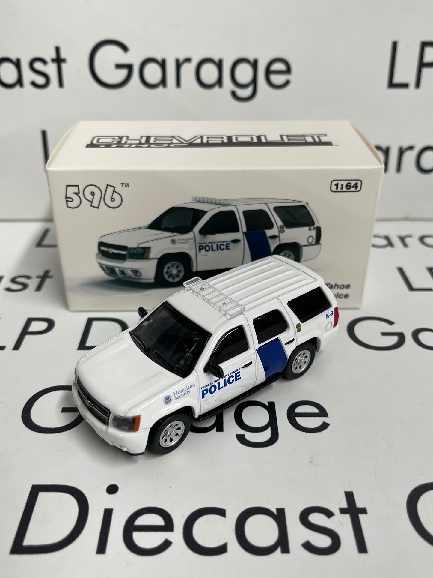 596 Model Chevrolet Tahoe Federal Protective Service 1:64 Diecast