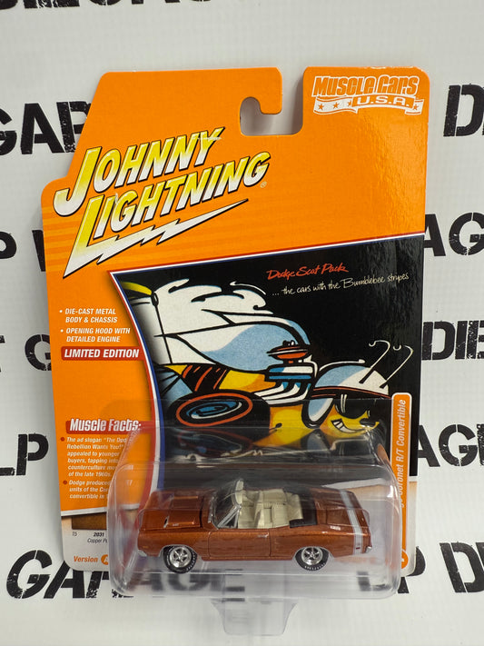 JOHNNY LIGHTNING 1969 Dodge Coronet R/T Copper 1:64 Diecast Muscle Cars USA