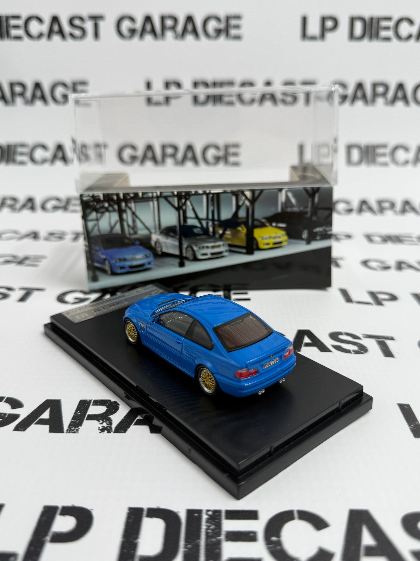 STANCE HUNTERS BMW E46 M3 Light Blue 1:64 Diecast High Rev Series