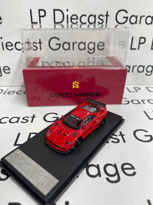 STREET WARRIOR Ferrari F40 LBWK Red 1:64 Diecast Ghost Player