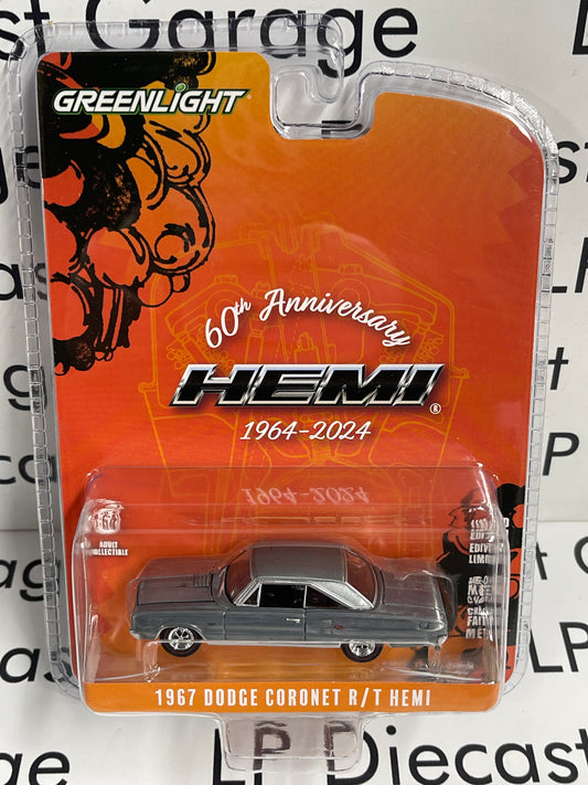 RAW CHASE GREENLIGHT 1967 Dodge Coronet R/T Hemi 60 Years 1:64 Diecast
