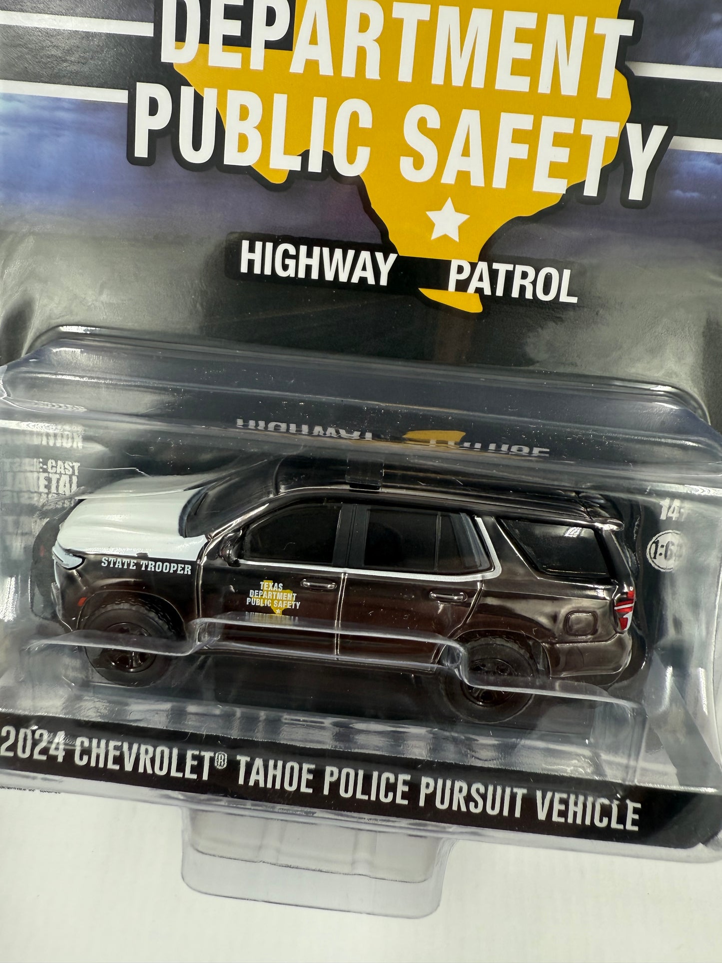 CHROME CHASE GREENLIGHT 2024 Chevrolet Tahoe Texas Dept. Public Safety 1:64 Diecast
