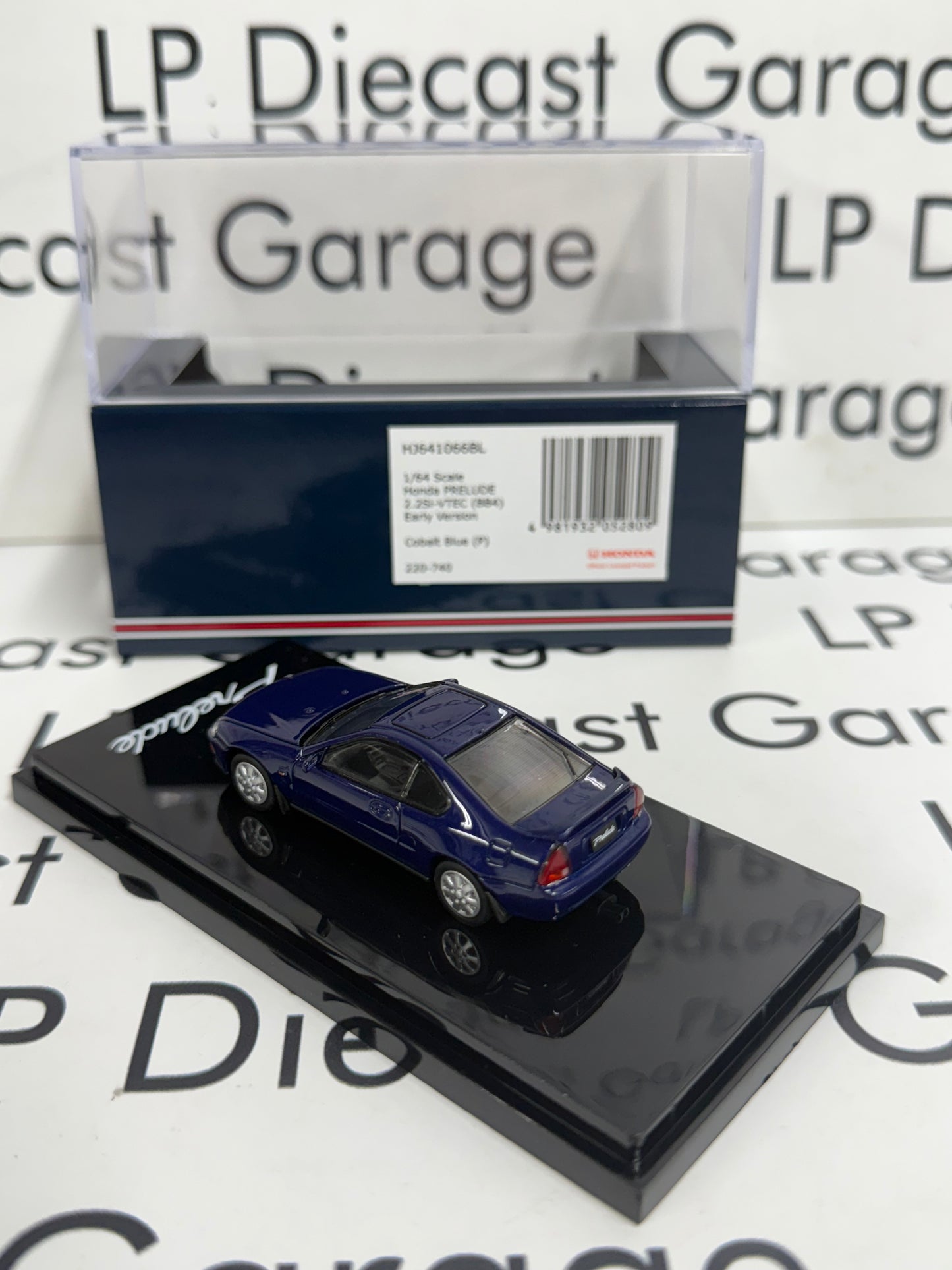 HOBBY JAPAN Honda Prelude 2.2Si VTEC BB4 Cobalt Blue 1:64 Diecast