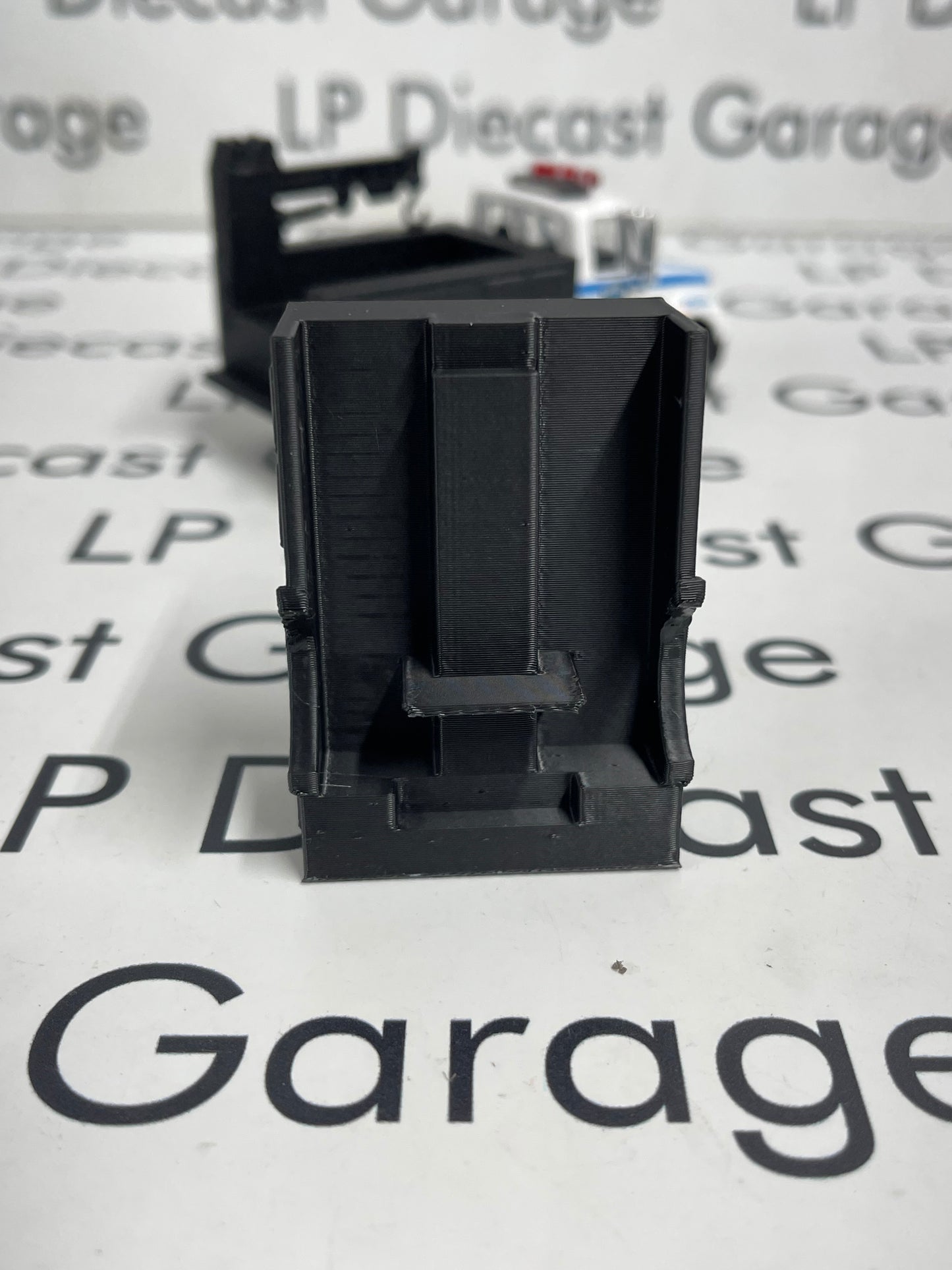 3D Printed Customs Black Service Bed Fits Greenlight International Durastar 1:64 Diecast Trucks