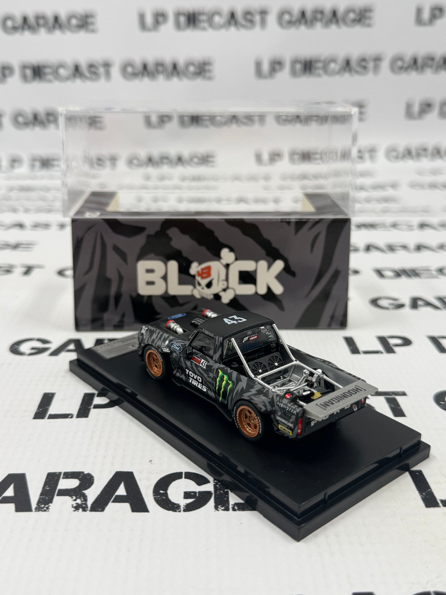 STREET WARRIOR 1977 Ford F-150 Hoonitruck Ken Block #43 1:64 Diecast Gold Rims