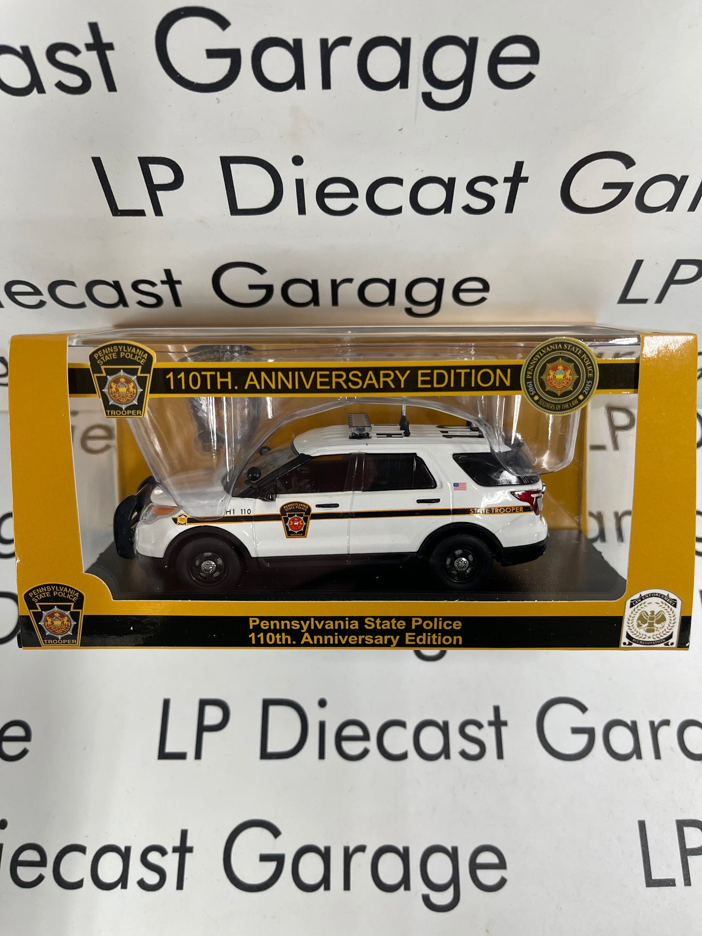 FIRST RESPONSE 2015 Ford Explorer PA State Trooper 1:43 Diecast 110th Anniversary