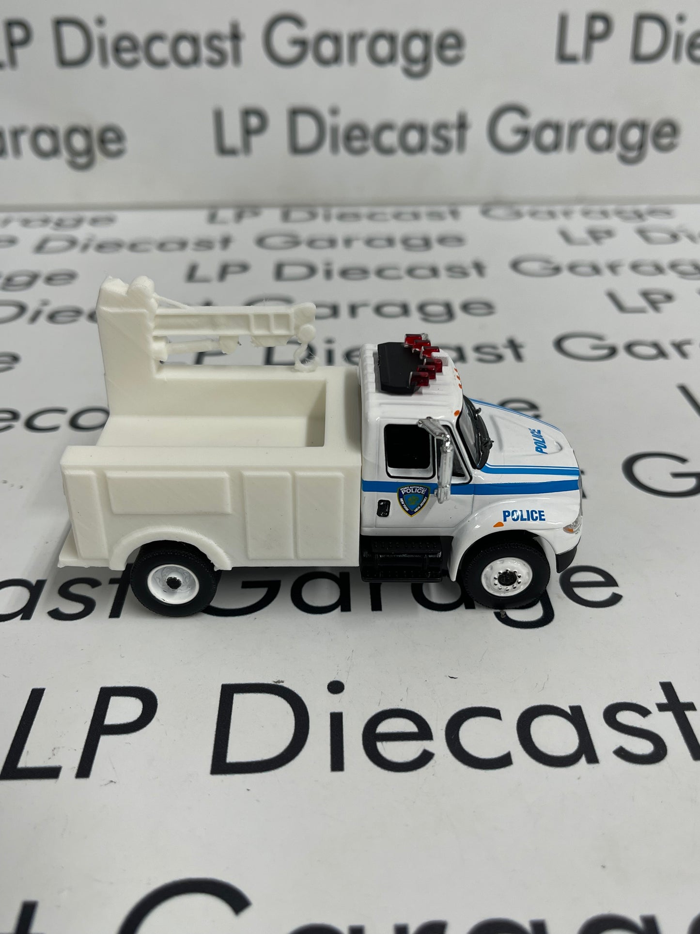 3D Printed Customs White Service Bed Fits Greenlight International Durastar 1:64 Diecast Trucks