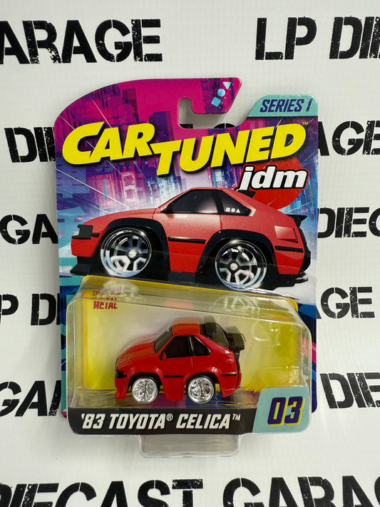 CARTUNED '83 Toyota Celica Red JDM 1:64 Diecast Series 1