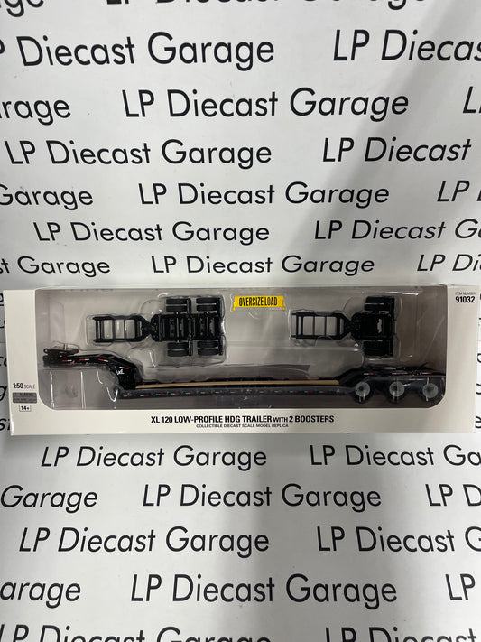 DIECAST MASTERS XL 120 Low Profile HDG Black Trailer 1:50 Diecast