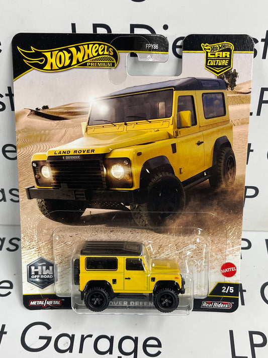 HOT WHEELS Land Rover Defender 90 Yellow 1:64 Diecast Offroad