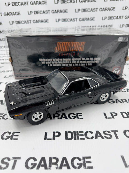 HIGHWAY 61 1971 Plymouth Cuda John Wick 1:18 Diecast Movie Car