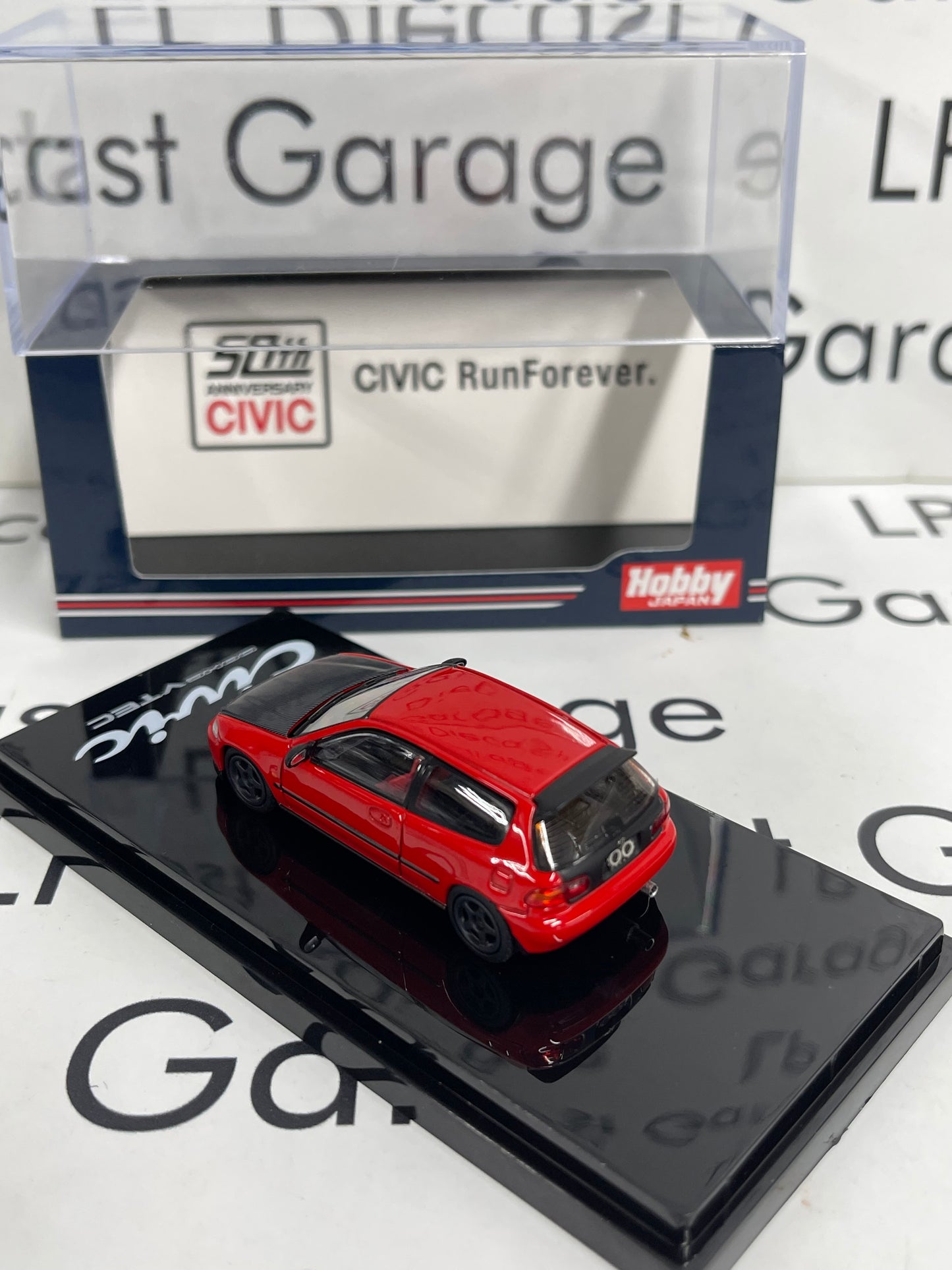HOBBY JAPAN Honda Civic EG6 Red 50th Anniversary 1:64 Diecast