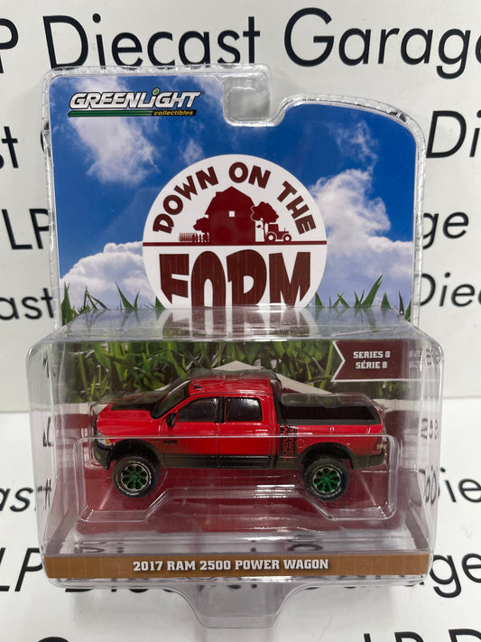 GREENLIGHT *GREEN MACHINE* 2017 Ram 2500 Power Wagon Red Down on the Farm 1:64 Diecast