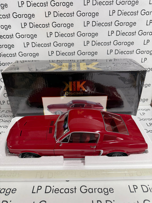 KK Scale 1968 Ford Mustang GT Red Fastback 1:12 Diecast