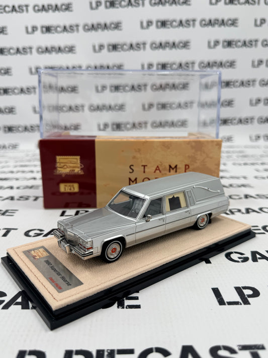 STAMP MODELS 1980 Cadillac Superior Hearse Silver 1:43 Scale Resin Model