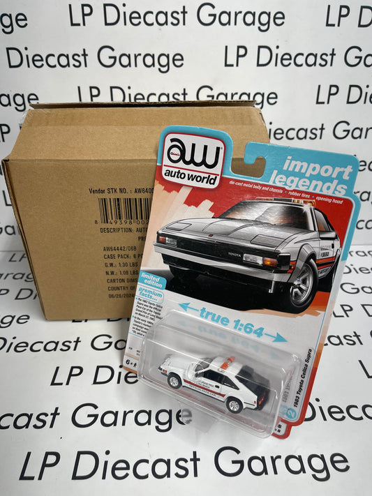 AUTO WORLD 1983 Toyota Celica Supra Long Beach Pace 1:64 Diecast CASE OF 6PCS