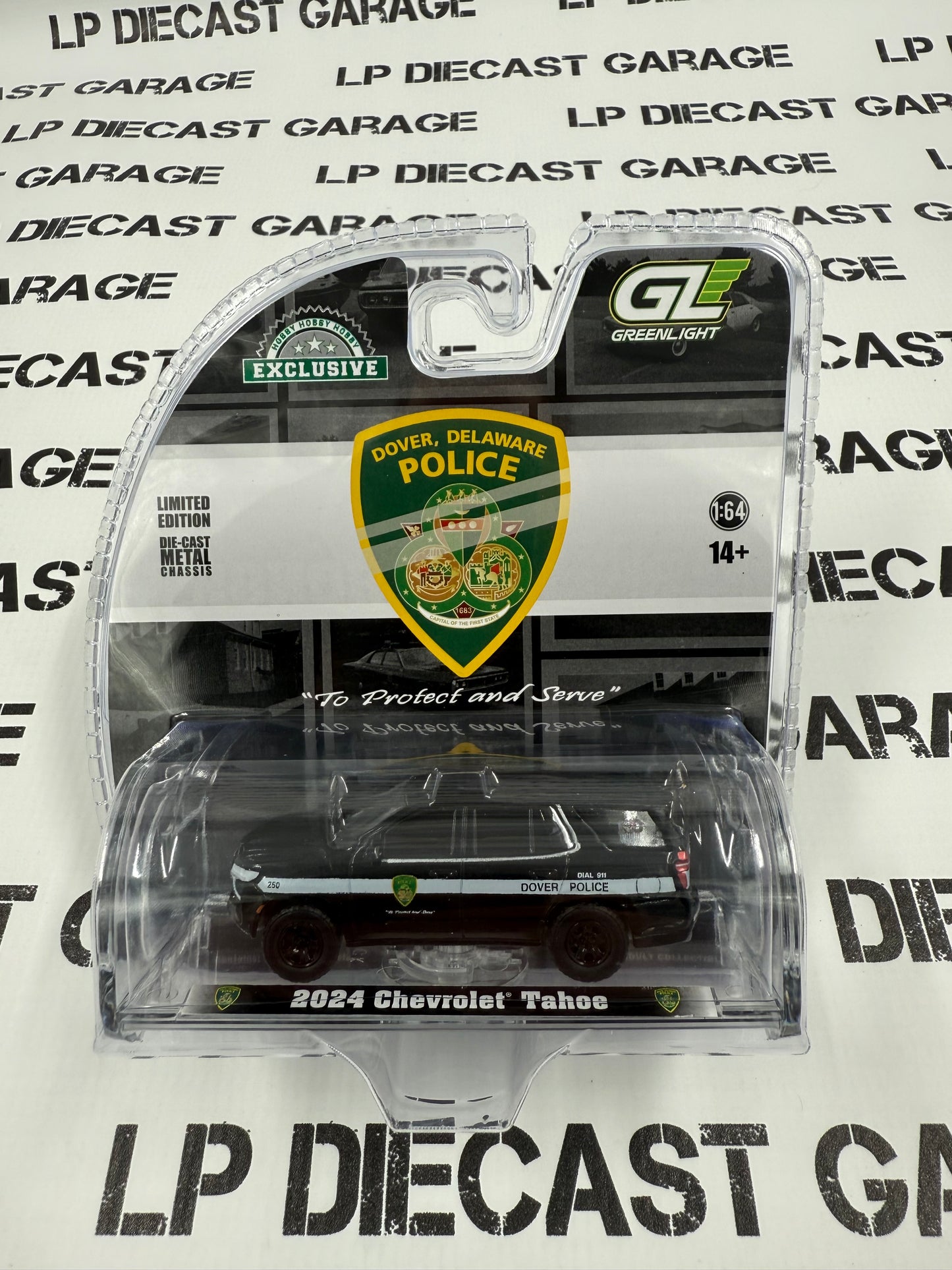GREENLIGHT 2024 Chevrolet Tahoe Dover Delaware Police 1:64 Diecast