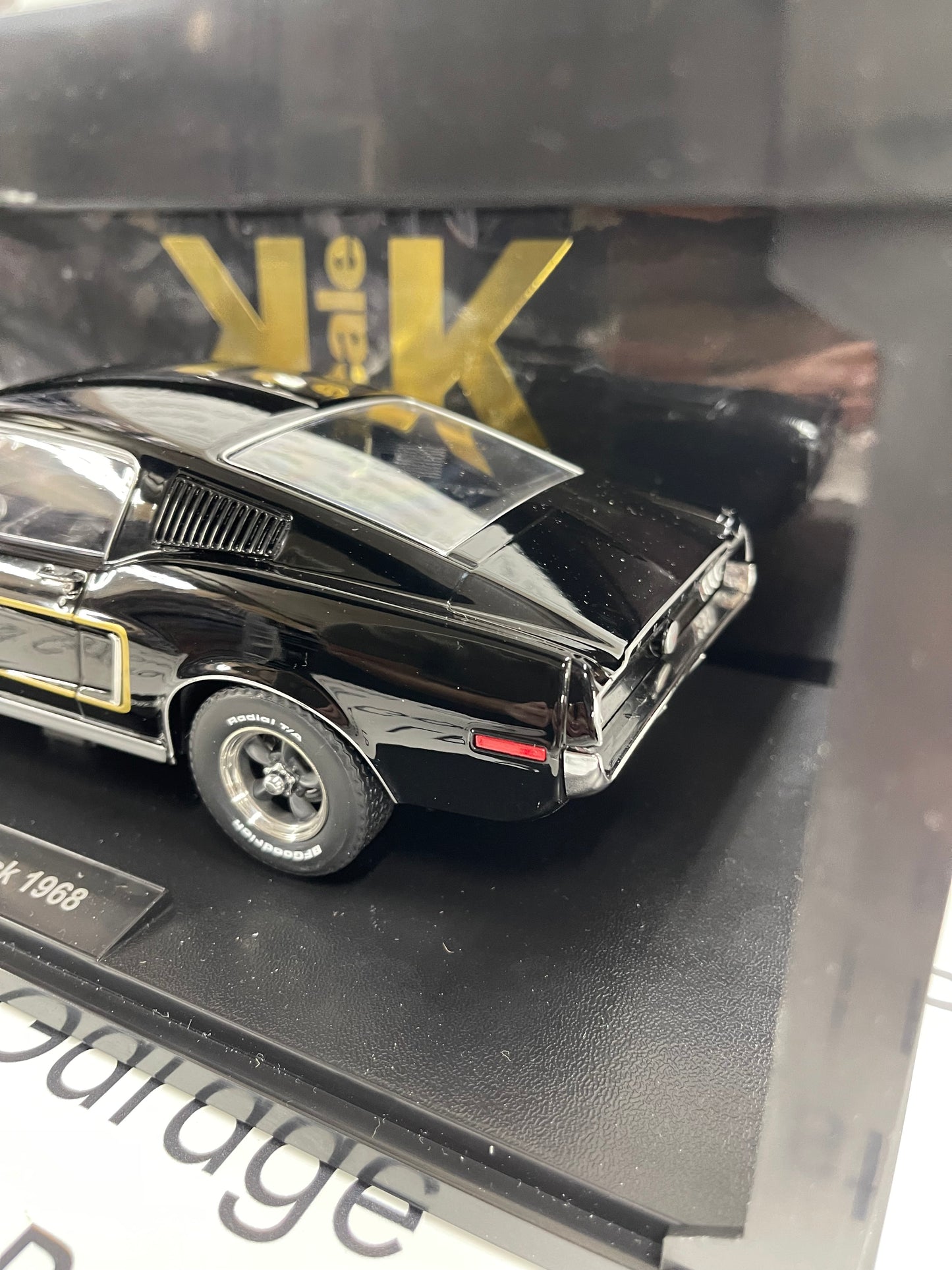 KK Scale 1968 Ford Mustang GT Fastback Black 1:18 Diecast