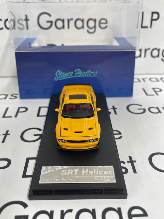 STANCE HUNTERS 2023 Dodge Challenger SRT Hellcat Yellow 1:64 Diecast