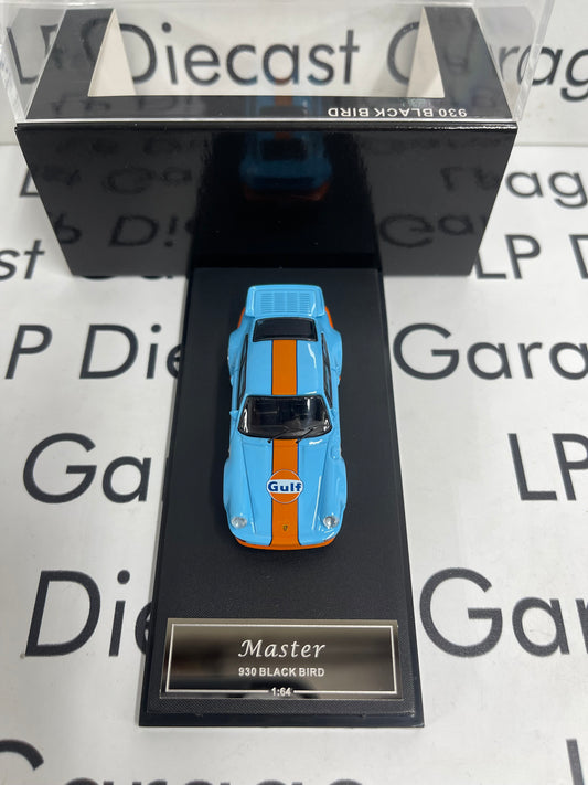 MASTER Porsche 930 Black Bird Gulf Blue 1:64 Diecast